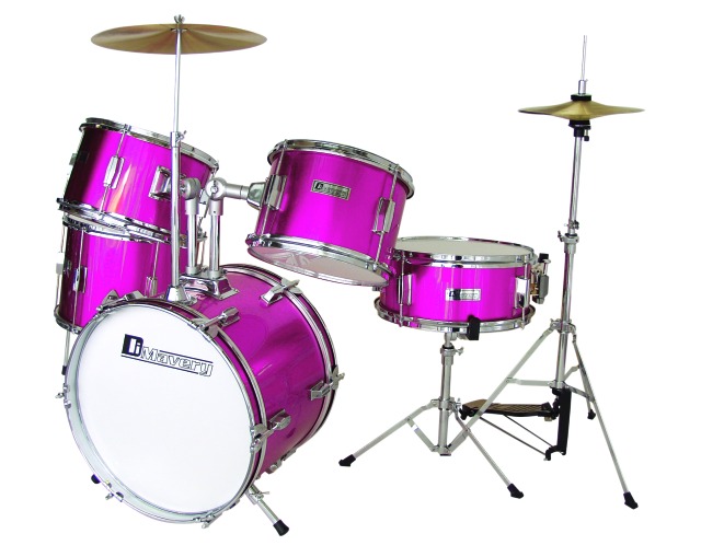 Dimavery JDS-305 dětská bicí sada, růžová