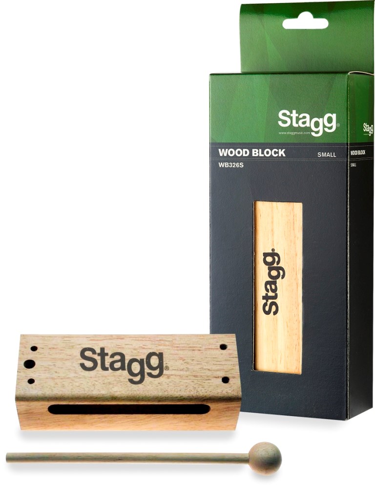 Stagg WB326S, wood block s paličkou