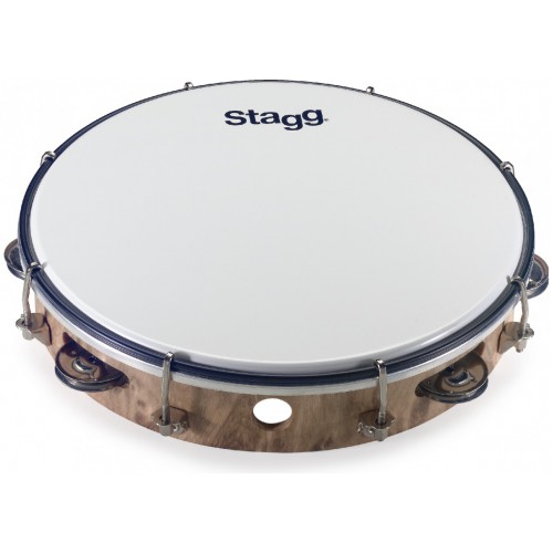 Stagg TAB-110P/WD, laditelná tamburína s blánou, 10"